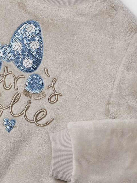 Kinderpullover Langarm Beige