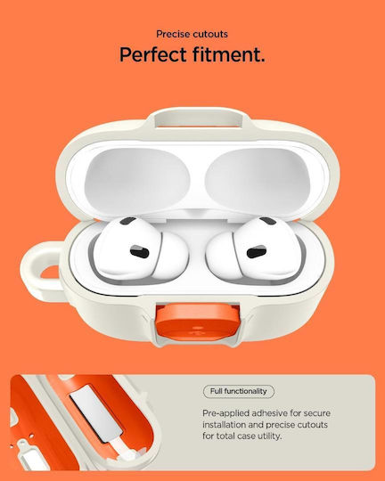 Spigen Nano Pop Θήκη Πλαστική / Σιλικόνης σε Πορτοκαλί χρώμα για Apple AirPods Pro 3