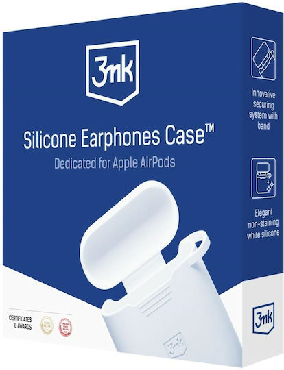 3MK Калъф с кука в Бял цвят за Apple AirPods Pro 3
