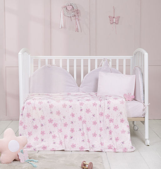 Nima Blanket Nursery Swaddling Blankets Fleece Pink 80x110cm