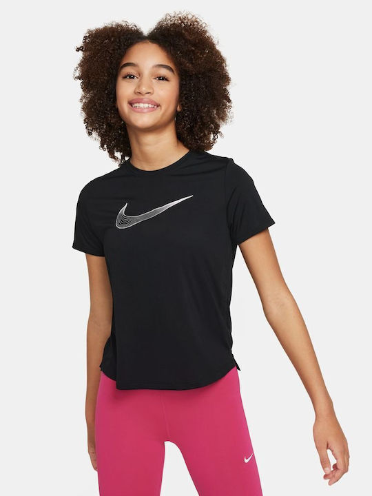 Детска тениска Dri-Fit Черен