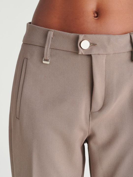Patrizia Women's Fabric Trousers Beige