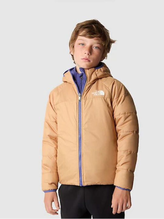Reversible Perrito Waterproof Kids Sports Coat Double Sided Hooded Purple