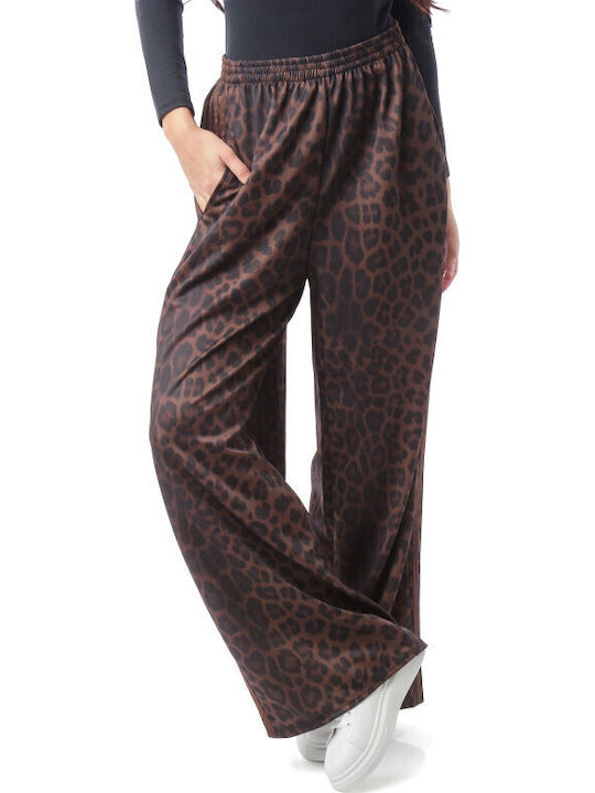 Φαρδιά Παντελόνα Animal Print Ρίγες