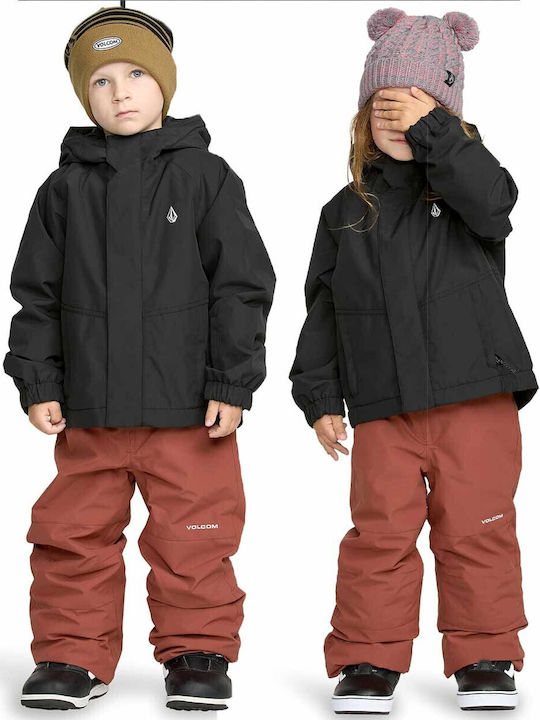 Little Flurry Insulated Παιδικό Casual Μπουφάν με Κουκούλα Black