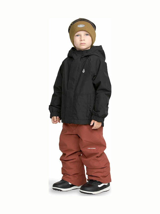 Little Flurry Insulated Παιδικό Casual Μπουφάν με Κουκούλα Black