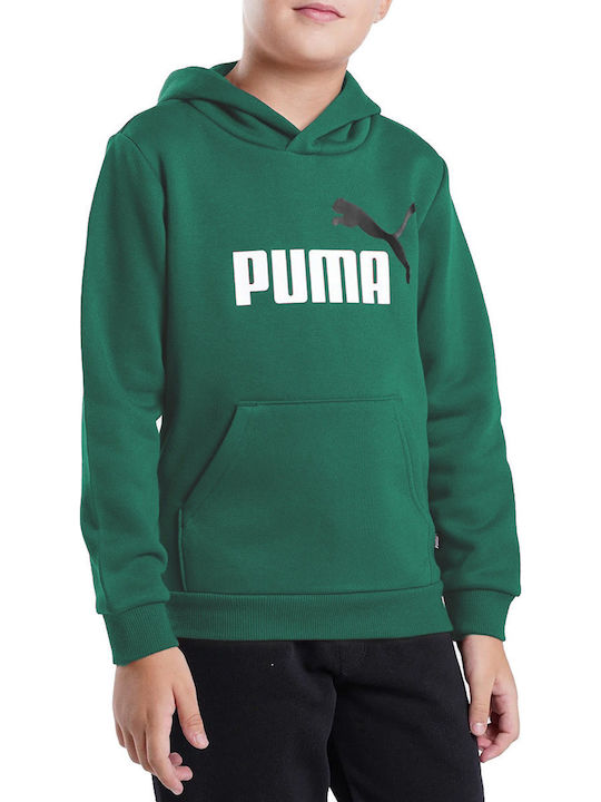 Kinder-Sweatshirt mit Kapuze Grün ESS 2