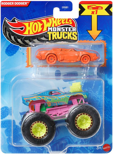 Hot Wheels Rodger Dodger 1:64 Monster Truck Car For 4+ Years