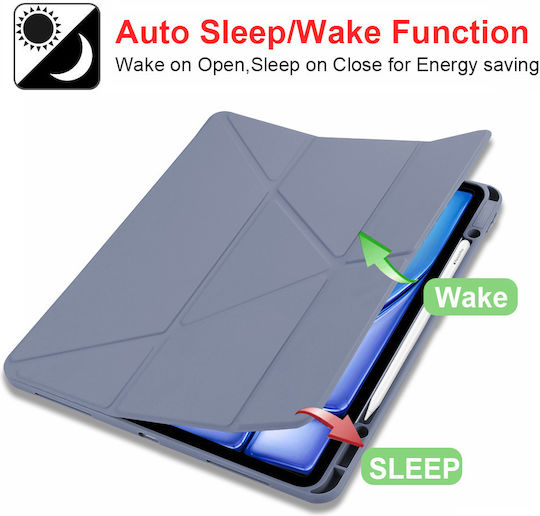 Husă Magnetică Trifold Samsung Galaxy Tab S10 Lite S10 FE 10.9" 2025 Smart Cover Suport Stylus Lavandă