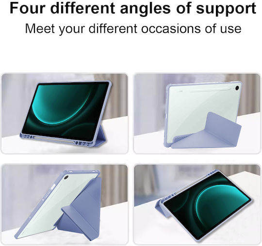 Husă Magnetică Trifold Samsung Galaxy Tab S10 Lite S10 FE 10.9" 2025 Smart Cover Suport Stylus Lavandă