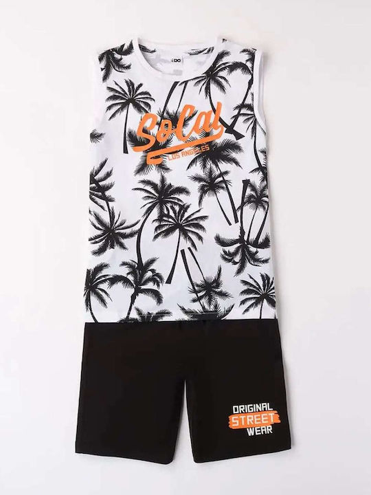 Kids' Set with Shorts Summer 2pcs White