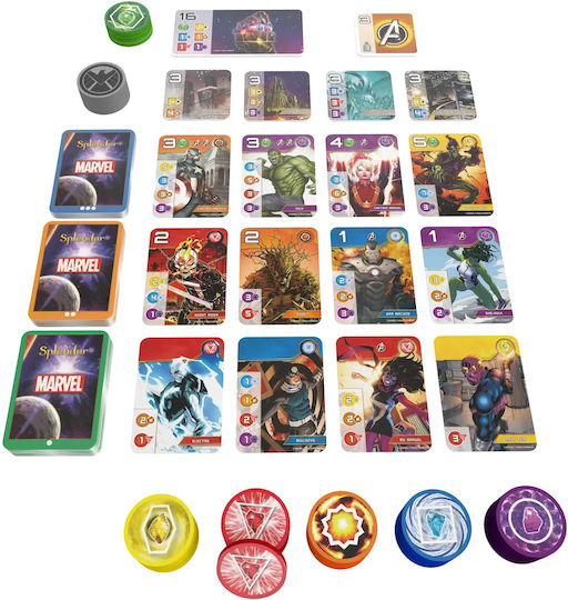 Board Game Splendor Marvel (PL) for 2-4 Players 12+ Years Old (PL) Rebel Games