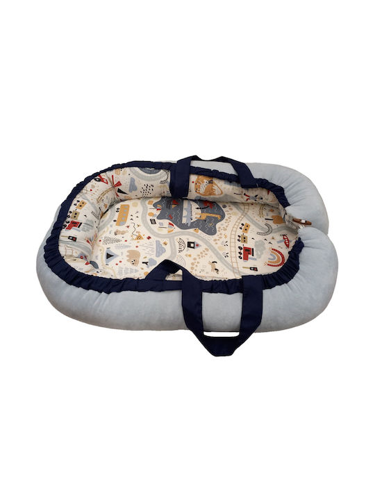 abo Baby Nest Light Blue 60x100cm