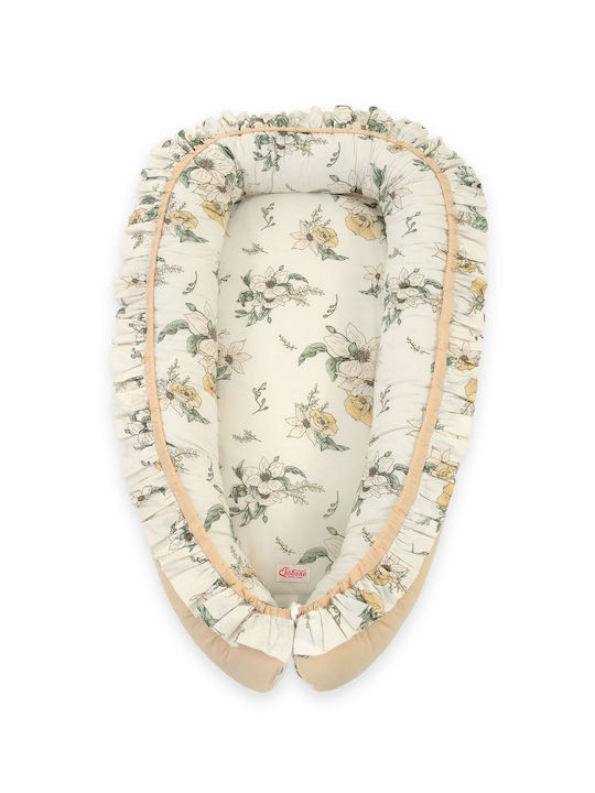 Bobono Βρεφικό Μαξιλάρι Φωλιά Clematis, Beige