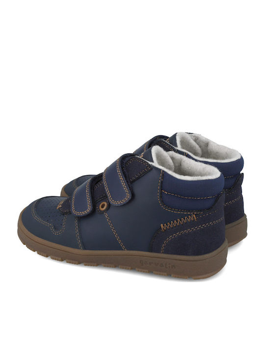 Παιδικά Sneakers High με Σκρατς Μπλε
