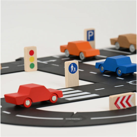 Waytoplay Cuburi De Construit Plăcuțe De Circulație Pentru 3+ Ani 8 Bucăți