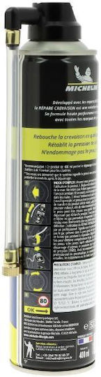 Michelin Σπρέι Επισκευής Ελαστικών 400 Ml Ειδικά Σχεδιασμένο Μικρά Αυτοκίνητα Πόλης Έως 16’’ 009331