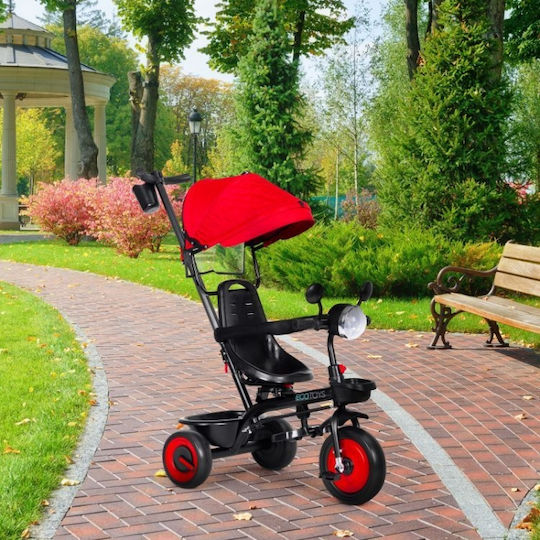 Ecotoys Convertible Kids Tricycle with Parental Handle 3 in 1 for 6 Months Red