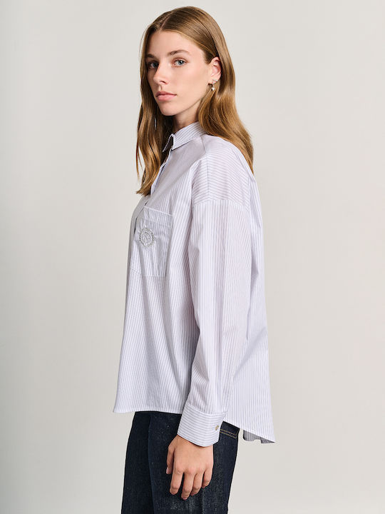 Women's Long Sleeve Shirt Blue
