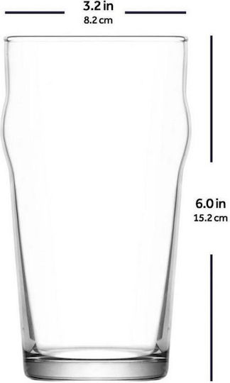 Gurallar Lav Σετ Ποτήρια Μπύρας Γυάλινα 570ml 6τμχ