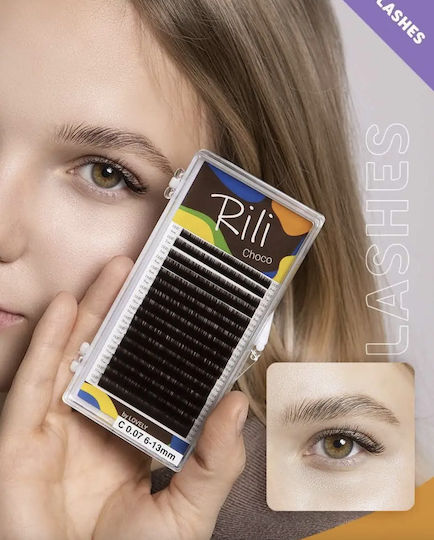 Eyelash Extensions Rili Choco C0.07 Mix 8-15mm 16 Lines