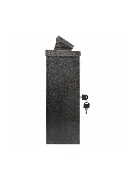 vidaXL Office Waste Bin Black 13x41x29cm
