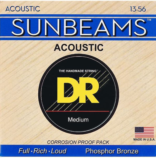 DR Sunbeams Σετ Χορδών Phosphor Bronze Ακουστικής Κιθάρας 13 - 56"