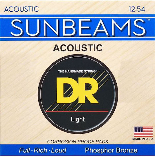 DR Sunbeams RCA-12 Corzi Pentru Chitară Acustică Oțel 54