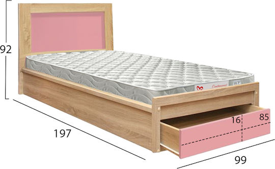 Μονό για Στρώμα 90x190cm