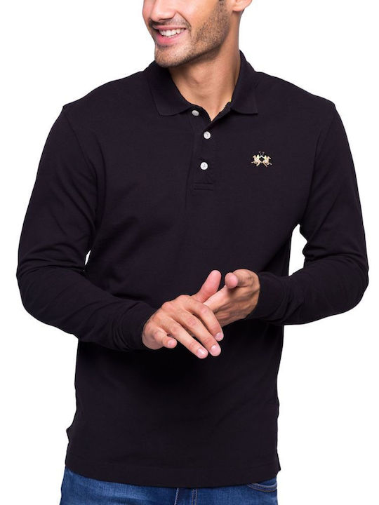 Polo Long Sleeve Blouse Black