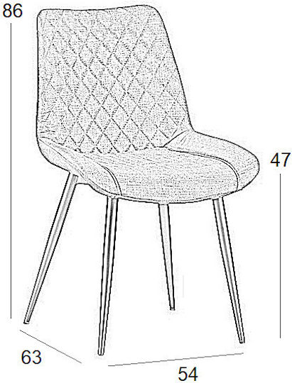 Alesia Столички Трапезария Бежов 1бр 54x63x54бр
