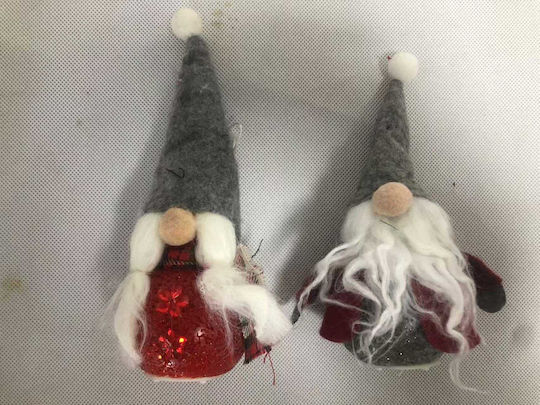 Leuchtender Plüsch Dekorativer Weihnachtsmann 16x8cm