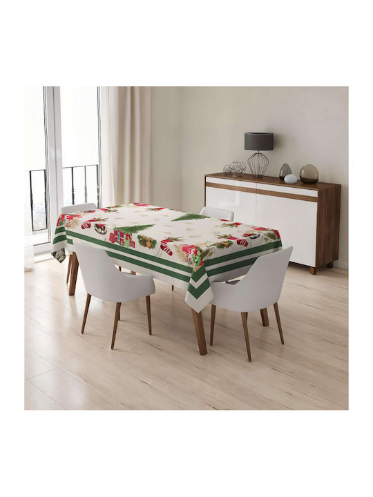 Stain Resistant Festive Multicolour Tablecloth 160x220cm Stain Resistant Festive Multicolour Tablecloth 160x220cm
