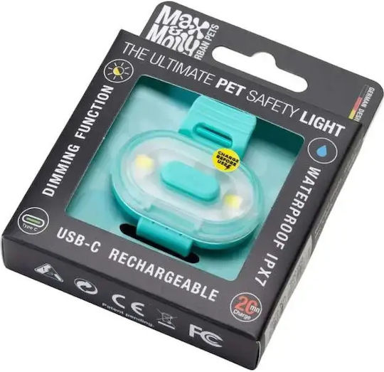 Max Molly Φωτάκι Προστασίας Σκύλου Matrix Ultra Led-safety Light-turquoise