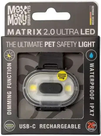 Max Molly Φωτάκι Προστασίας Σκύλου Matrix Ultra Led-safety Light-black