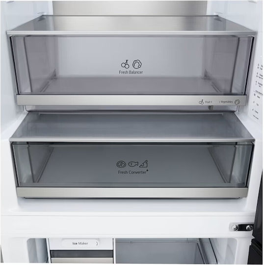 LG Ψυγειοκαταψύκτης 465lt Total NoFrost Υ203xΠ69.7xΒ70.4εκ. Ασημί GBBW726CMB