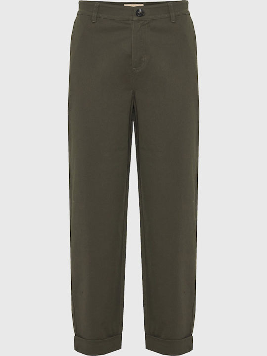 Дамско Chino Панталон Dusty Olive Khaki