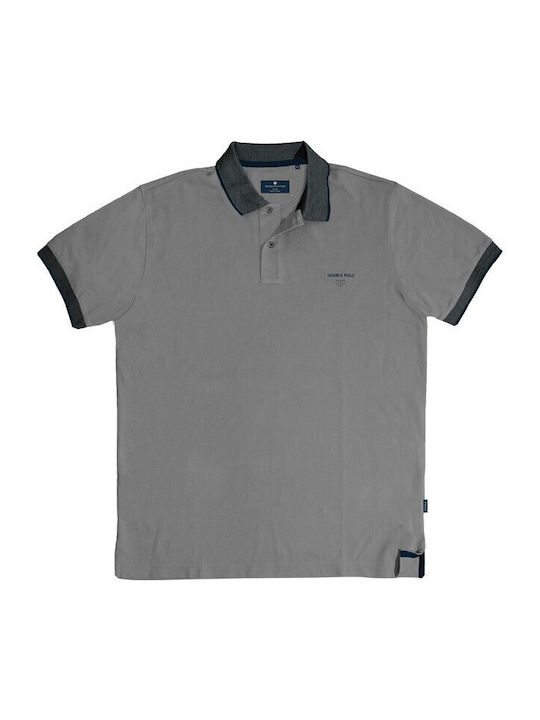 Large Size Polo T-shirt Gray