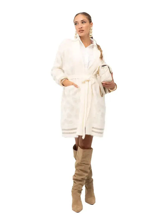 Damenmäntel Cappotto Off White