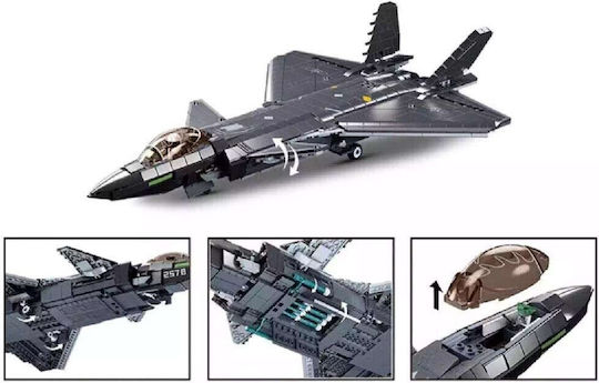 Sluban Building Blocks Stealth Aircraft J20 For 12+ Years 1007 Pieces