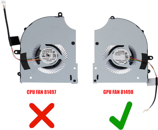Laptop Fan GPU Cooling Fan MSI Stealth 16 AI Studio A1VIG A1VHG A1VGG A1VFG A1VIG-208FR MS15F3 MS-15F3 15F3-GPU BS5405HS-U5P 4pin Code 81498
