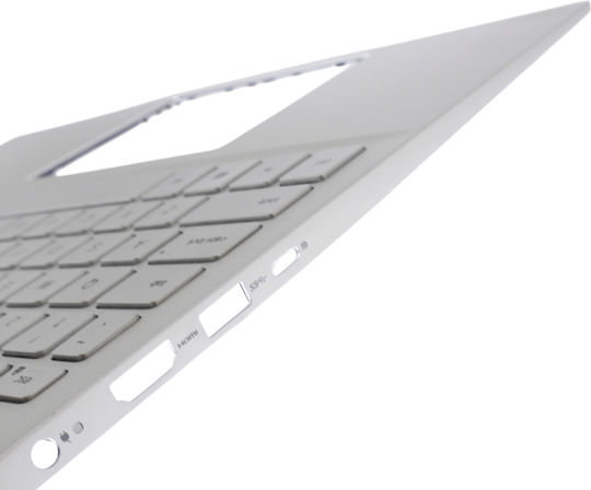 Tastatură Laptop Palmrest Dell Inspiron 5501 5502 5505 P93g9 0p93g9 Ttc2r 0ttc2r Ttywr 0ttywr Hy5p0 0hy5p0 Drv8v 0drv8v 98xh5 098xh5 442.0ku05.0002-1 460.0ku04.0001 US Iluminare Argintiu Cod 41193uspalm