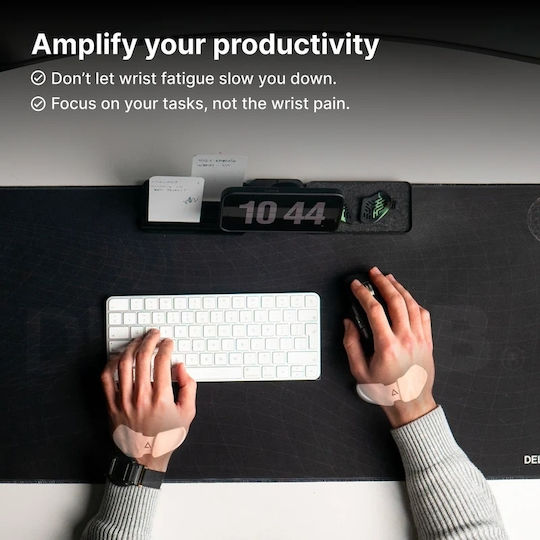 Deltahub Wrist Rest Carpio 2.0 Right Hand Large Wrist Support for Mouse from Memory Foam