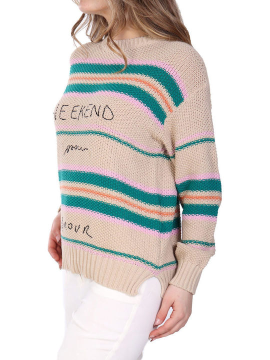 Damen Pullover Baumwolle Multicolour