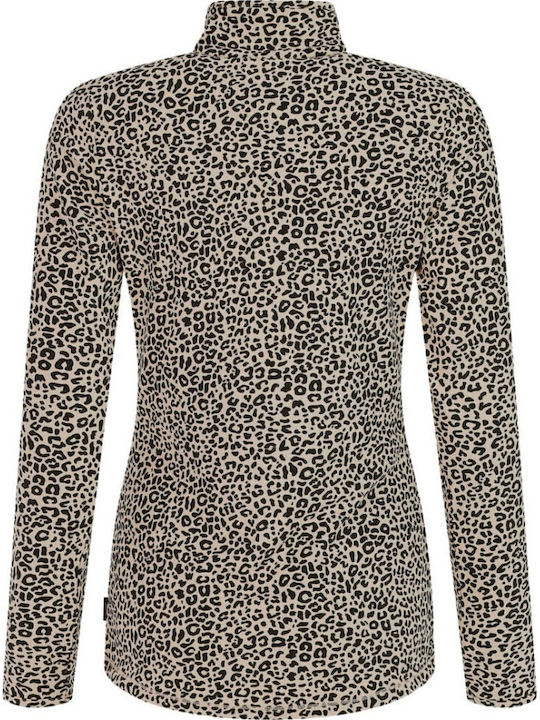Winter Women's Fleece Blouse with Zipper True Black