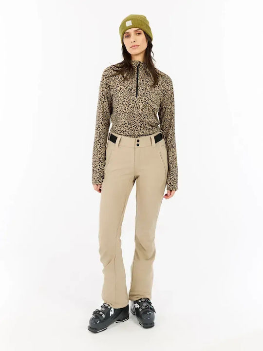 Winter Women's Fleece Blouse with Zipper True Black