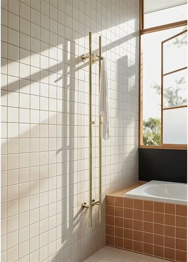 Create Ηλεκτρική Πετσετοκρεμάστρα 120W 150x13cm Χρυσό
