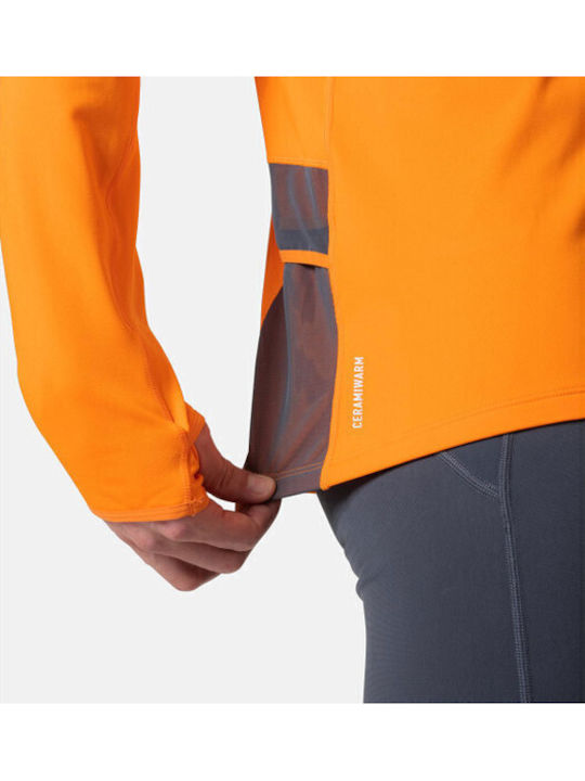 Xalp Ceramiwarm Athletic Long Sleeve Orange Blouse