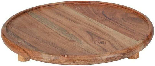 Excellent Houseware Lemnos Rotund Tavă de Servire în Culoare Maro 1buc Excellent Houseware Lemnos Rotund Tavă de Servire în Culoare Maro 1buc
