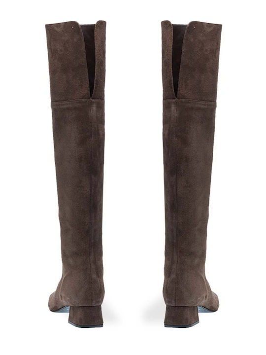 Leder Damenstiefel Braun